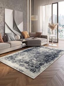Alfombra de pasillo/alfombra de área con impresión digital antideslizante y lavable, alfombra de sala de estar, diseño moderno, estilo moderno, escandinavo, bohemio y clásico, 100% poliéster, fabricada en Turquía - Blanco Crema - Ver 4