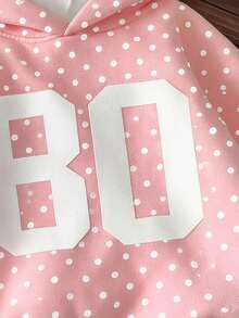 Tween Girl Tween Girl Tween Girl Casual Loose Fit Round Neck Long Sleeve Winter Autumn Sweatshirt,College Style 80 ,White , - White - View 5