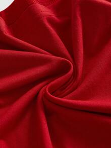 Sweetness Atasan Cami Berhias Kancing untuk Wanita di Musim Panas - Merah - View 4