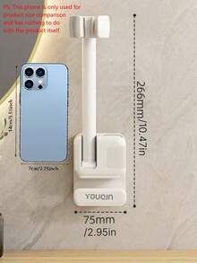 Soporte para Secador de Pelo - Colgador de Secador de Pelo Eléctrico para Baño sin Taladro - Soporte de Pared para Secador de Pelo para Baños - Solución de Almacenamiento para Secadores de Pelo. - Multicolor - Ver 3