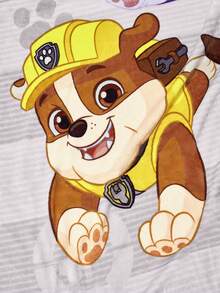 SHEIN | PAW Patrol 1件裝可愛印花加厚毯，柔軟保暖不易掉毛，多尺寸可選，適用於沙發、床鋪、午休使用 - 條紋灰 - 查看 6
