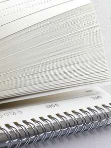 Efficient A5 Spiral Planner: Quality Notebook For Daily Schedules, To-Do Lists & Task Organization - Perfect For School & Office - White - View 8
