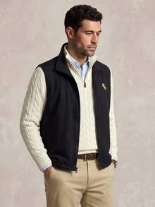 Lornavo Men's Casual Versatile Commuter Vest - Black - View 6