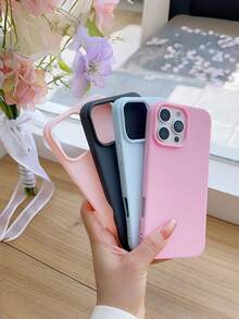 Ultra Thin Liquid Silicone Phone Case Slim Fit Soft TPU Bumper Cover Shockproof Anti Scratch No Lint Non Stick - Multicolor - View 5