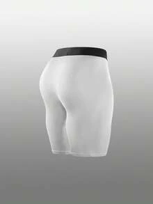Gym Rark Shorts de capa base deportiva con estampado geométrico y cintura elástica para hombres - Blanco - Ver 2