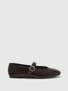 CUCCOO BIZCHIC Women's Fashion Commuter Versatile Casual Mary Jane Flat Shoes For Christmas Spring Shoes - Dark coffee, - View 3