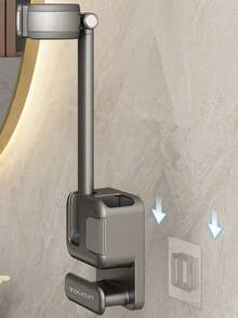 Soporte para Secador de Pelo - Colgador de Secador de Pelo Eléctrico para Baño sin Taladro - Soporte de Pared para Secador de Pelo para Baños - Solución de Almacenamiento para Secadores de Pelo. - Multicolor - Ver 2