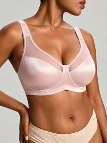 Barelissa Plus Size Wireless Bra, 1pc - Pink - View 5