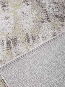 Digital Print Non-Slip Washable Runner Rug/Area Rug, Living Room Rug, Modern Design, Modern, Scandinavian, Bohemian And Classic Style, 100% Polyester, Made In Turkey - Beige - View 6