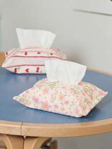 SHEIN 1-Piece Paper Towel Cover Paper Towel Bag Paper Drawing Bag Fabric Car Paper Bag Home Storage Paper Towel Bag - Multicolor - View 7