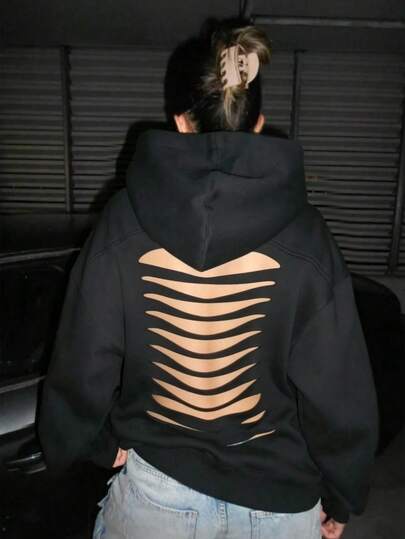 INAWLY Sudadera casual de uso diario para mujer de unicolor con diseño calado