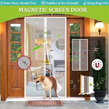 Magnetic Mesh Screen Door With Easy To Clean Soft Mesh, Breathable And Effective Mosquito Repellent, Ideal For Indoor/Outdoor Use, Mosquito Net - multicolor - View 8