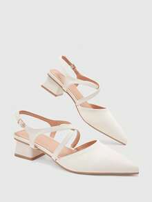 CUCCOO BIZCHIC Damen-Mode High-Heel-Schuhe, Schnürschuhe mit niedrigem Absatz aus PU, elegant, für alle Jahreszeiten, Pendeln, Urlaub, Büro, Outdoor, Alltag - Chantilly - Übersicht 2