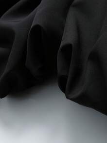 GlowEve Women's Asymmetric Neckline Short Dress With Bow Decor - Black - View 6
