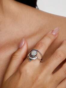 Kryxie 1pc Fashion Women's Ring, Suitable As Valentine's Day Gift, Wedding Anniversary Party Accessory - 1# - View 3