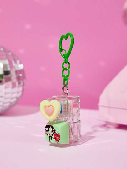 THE POWERPUFF GIRLS X Joivida Cute Cartoon Zinc Alloy Pendants For Keyboards, Bags, Souvenirs And Collectibles, Ideal As Gifts, And Suitable For Wallets And Schoolbags