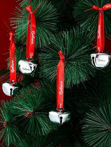 30 Pieces Christmas Sleigh Bells With Red Ribbon - 3 Cm Mini Metal Bells, Suitable For Tree, Wedding, Shower And Party Decorations - Multicolor - View 3