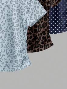 Tween Girl RANDOM 6pcs PACK 3 Packs.Vintage + Dopamine Color , Leopard Print & Polka Dot, Tween Girls Mini - White - View 5