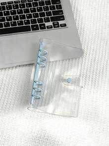A6 Transparent Loose-Leaf Cover Sticker Book, Stickers, 3D Sticker Storage Box, 6-Hole PVC Notebook Set, DIY Diary - Multicolor - View 6