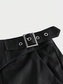 FeverCity Men's Solid Color Casual Versatile Daily Wear Long Pants - Black - View 5