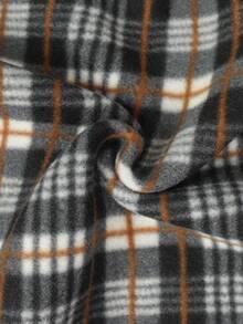 Cardigan de punto con cremallera y contraste de color para hombre - Azul - Ver 4