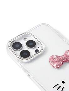 HELLO KITTY AND FRIENDS | SHEIN 卡通圖案透明鑽飾手機殼 防摔保護 11-17 手機殼 - 彩色 - 查看 3