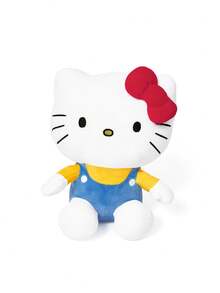 HELLO KITTY AND FRIENDS | SHEIN 1件裝可愛卡通貓咪毛絨玩偶，柔軟材質搭配精緻刺繡，可擺放在沙發或車內作為裝飾，適合作為禮物 - 藍色 - 查看 3