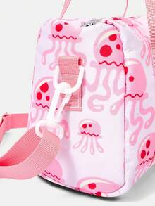 SpongeBob SquarePants | SHEIN 龐克風大容量休閒通勤單肩包 - 西瓜粉 - 查看 5