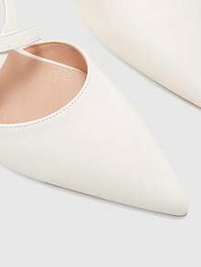 CUCCOO BIZCHIC Damen-Mode High-Heel-Schuhe, Schnürschuhe mit niedrigem Absatz aus PU, elegant, für alle Jahreszeiten, Pendeln, Urlaub, Büro, Outdoor, Alltag - Chantilly - Übersicht 6