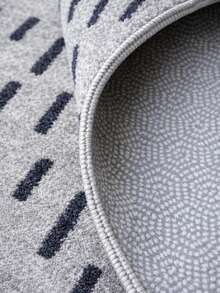 Digital Print Non-Slip Washable Runner Rug/Area Rug, Living Room Rug, Modern Design, Modern, Scandinavian, Bohemian And Classic Style, 100% Polyester, Made In Turkey - Grey - View 2