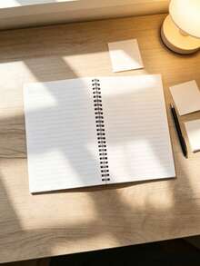 Spiral Notebook With Lined Blank Pages - Multicolor - View 3
