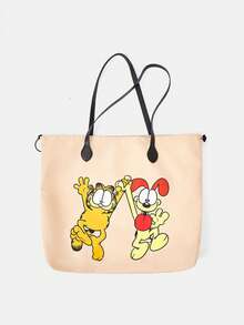GARFIELD | SHEIN 女款卡通印花圖案便利手提包 - 貓-4 - 查看 3