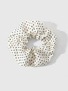 ROMWE Anime 4Pcs Fashionable Retro Versatile Multi-Color Love Polka Dot Large Intestine Ring Ponytail Ring, Combination Set, Daily Wear By Sisters - Multicolor-65 - View 11