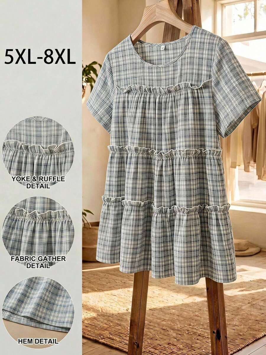 SHEIN CURVE+ 大尺碼前扣式純色網布拼接修身背心 - 彩色 - 查看 1