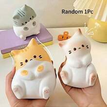 MINKOJA 猫咪套装，柔软硅胶可爱小猫咪，顶级减压玩具，男女老少皆宜的独特礼物，动物造型橡皮泥捏捏乐玩具，派对小礼物，青少年圣诞袜填充物 - 彩色 - 查看 17