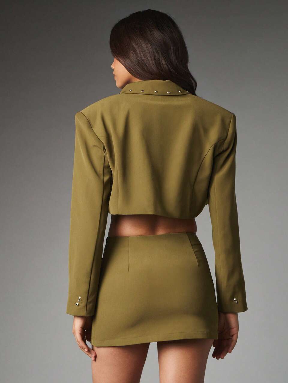 MISSGUIDED Mustard Mini Skirt With Gold Stud Embellishments Asymmetric Layered Hem Bodycon Fit Party Festival Summer Evening Wear