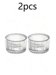 Mini Glass Candle Holder Set - multicolor - View 9