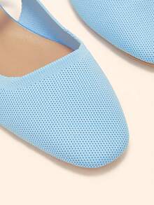 CUCCOO BASICS Ladies Mary Jane Flats Daily Fashion Comfortable Versatile Casual Flats, Suitable For Walking Travel And Vacation - Sky blue - View 3