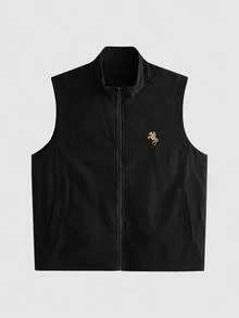 Lornavo Men's Casual Versatile Commuter Vest - Black - View 3