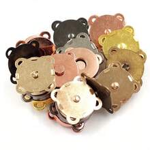SHEIN 混色 6 色梅花磁扣鈕扣盒裝組，10mm/14mm/18mm - 24sets Mix 6 Colors - 查看 10