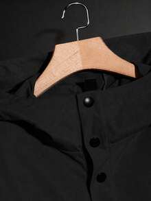 HIMLAND Men's Casual Versatile Hooded Jacket, Spring/Autumn - Black - View 6