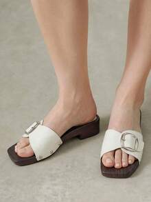 Styleloop Women's Flat Sandals Summer Open-Toed Bohemian Vacation Sandals Wear Soft-Soled Slippers - Beige - View 7