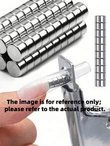 Strong Cylindrical Cat Eye Magnet – Powerful Nail Art Tool For Magnetic Gel Polish, Creates Perfect Cat Eye Effect, Professional & Home Use - Silver - View 2