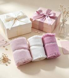 3 Rolls, 3 Colors, Hand-Wrapped Chiffon Ribbon, Suitable For Wedding Invitations, Mother's Day, Bridal Bouquets, Gift Wrapping, DIY Crafts, Rustic Wedding Invitations, Bows, Garlands, Christmas Decorations, - Pink ribbon - View 3