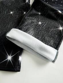 SHEIN 2件組青少年男孩休閒極簡風T恤套裝，經典酷感星星與閃亮珍珠印花，Y2K - 彩色 - 查看 9
