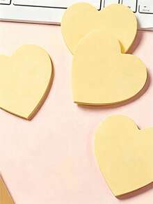 1/5/10/20pcs Heart-Shaped Stickers (100 Sheets Per Book), Compatible With Convenient Self-Adhesive Notepads, Notebooks And Journals, Ideal Stationery Accessories For Office And Study Use - A Must-Have Item For The Back-To-School Season. - multicolor - View 10