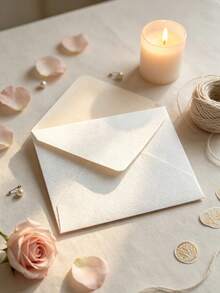 100/50 Hemp Patterned Envelope Letter Set, Western Triangular Envelope Special Paper, Antique Style Love Letter Invitation. - one-size - View 2