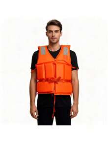 1PC Professional Thickened Detachable High Buoyancy Life Jacket Adult Youth Swimming Fishing Boating Flood Protection Portable Beach Water Sport Safety Vest Essential Accessory - Multicolor - View 4