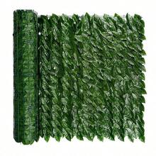 1pc Artificial Ivy Fence Screen Hedge, Balcony Privacy Fence, Uv Resistant Green Wall Decor, Suitable For Garden Decoration And Outdoor Landscape - green - View 8