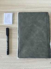 Stylish Portable A5 Reusable Whiteboard Notebook, Faux Leather Weekly Planner Memo Notepad, Erasable Journal With Free Whiteboard Pen And Wipe Cloth For Home Office School(Pens Will Be Shipped Randomly.) - multicolor - View 11